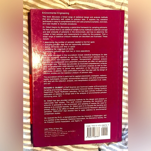 NEW Statistical Methods for Environmental Pollution Monitoring - Picture 2 of 4